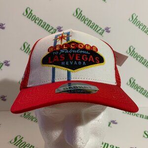 Headgear Classics Hat Welcome To Fabulous Las Vegas Nevada Trucker Snapback Cap